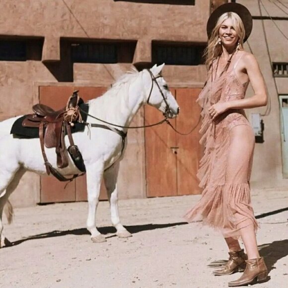 💕SPELL & THE GYPSY💕 Rosa Bodysuit Blush Medium M NWT - Picture 8 of 16